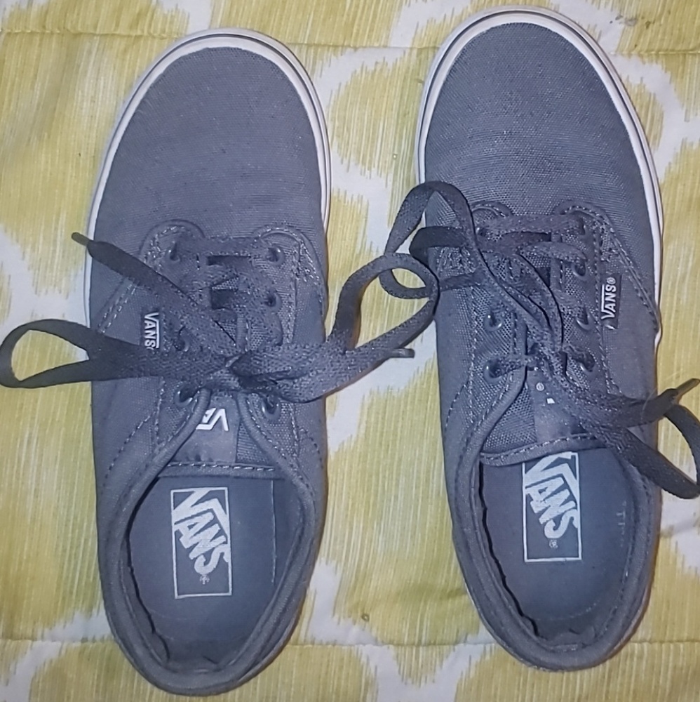 Pair of grey youth vans size 3